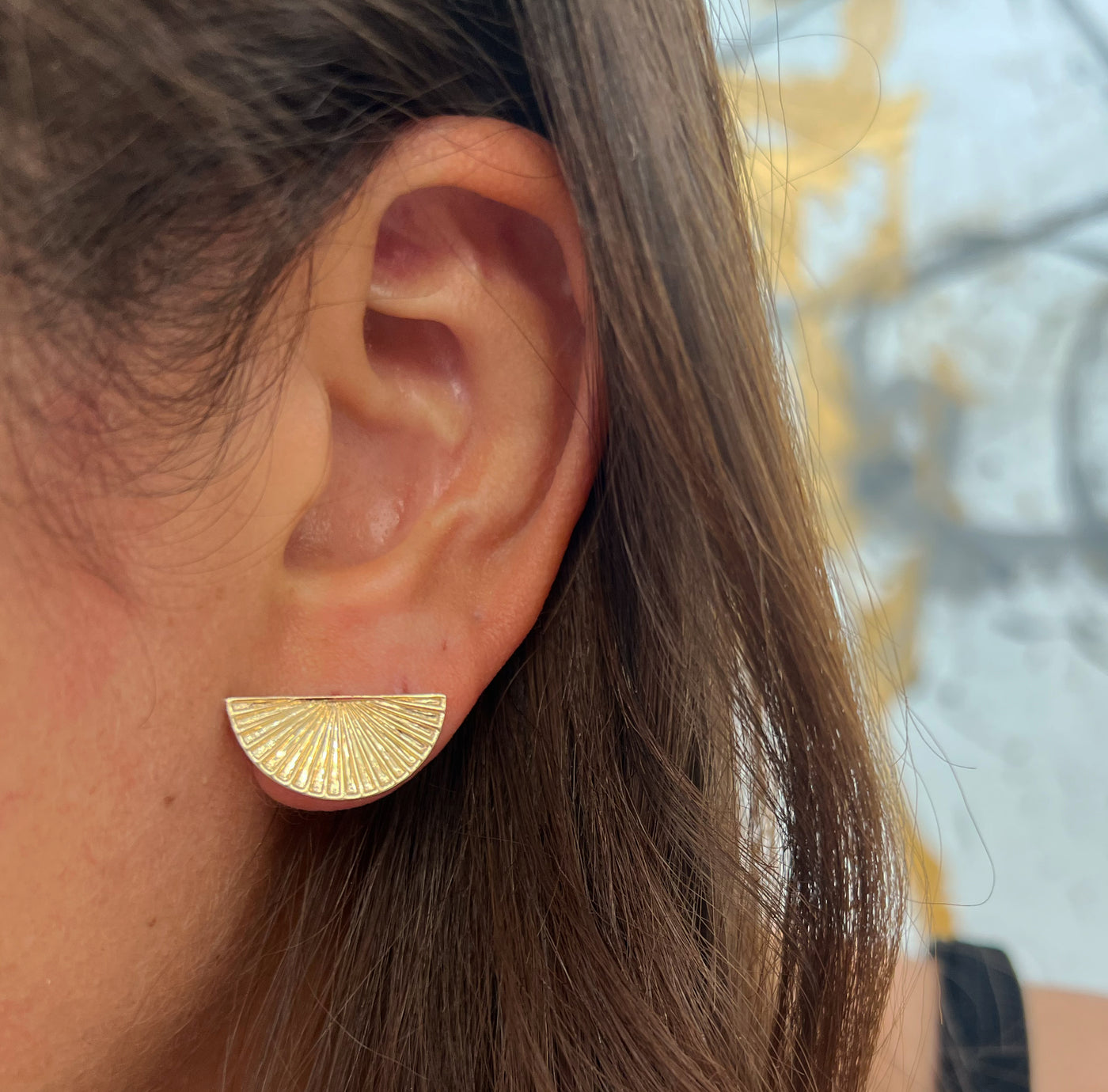 Moon Fanned Earrings
