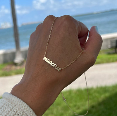 Simple Gold Name Necklace