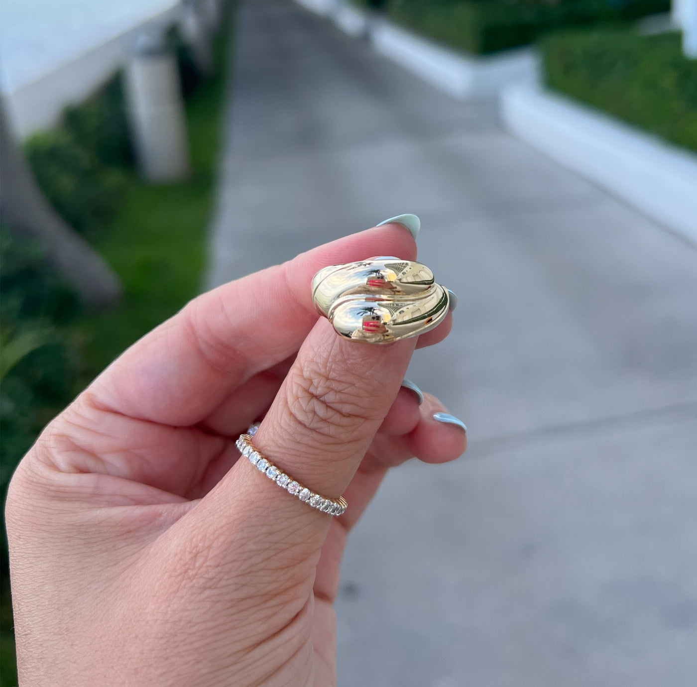 Gold Ying Yang Ring