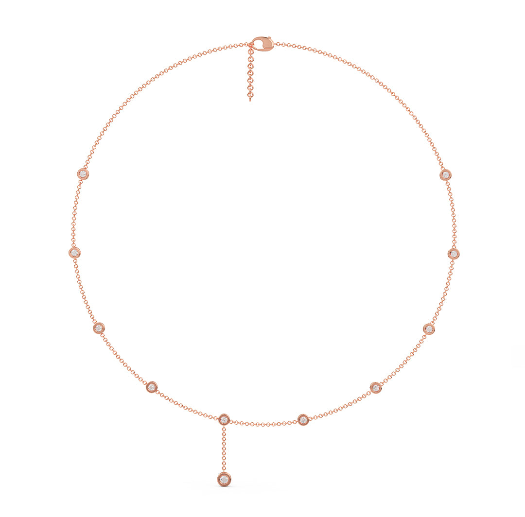 Dainty Drop Station Necklace