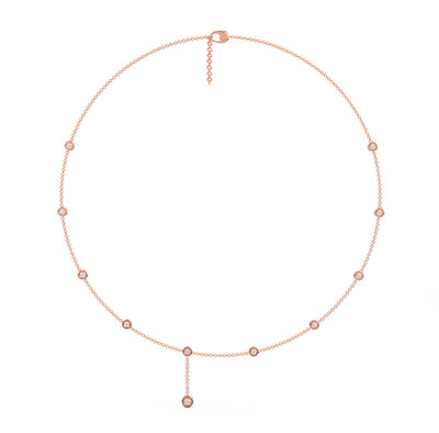 Dainty Drop Station Necklace
