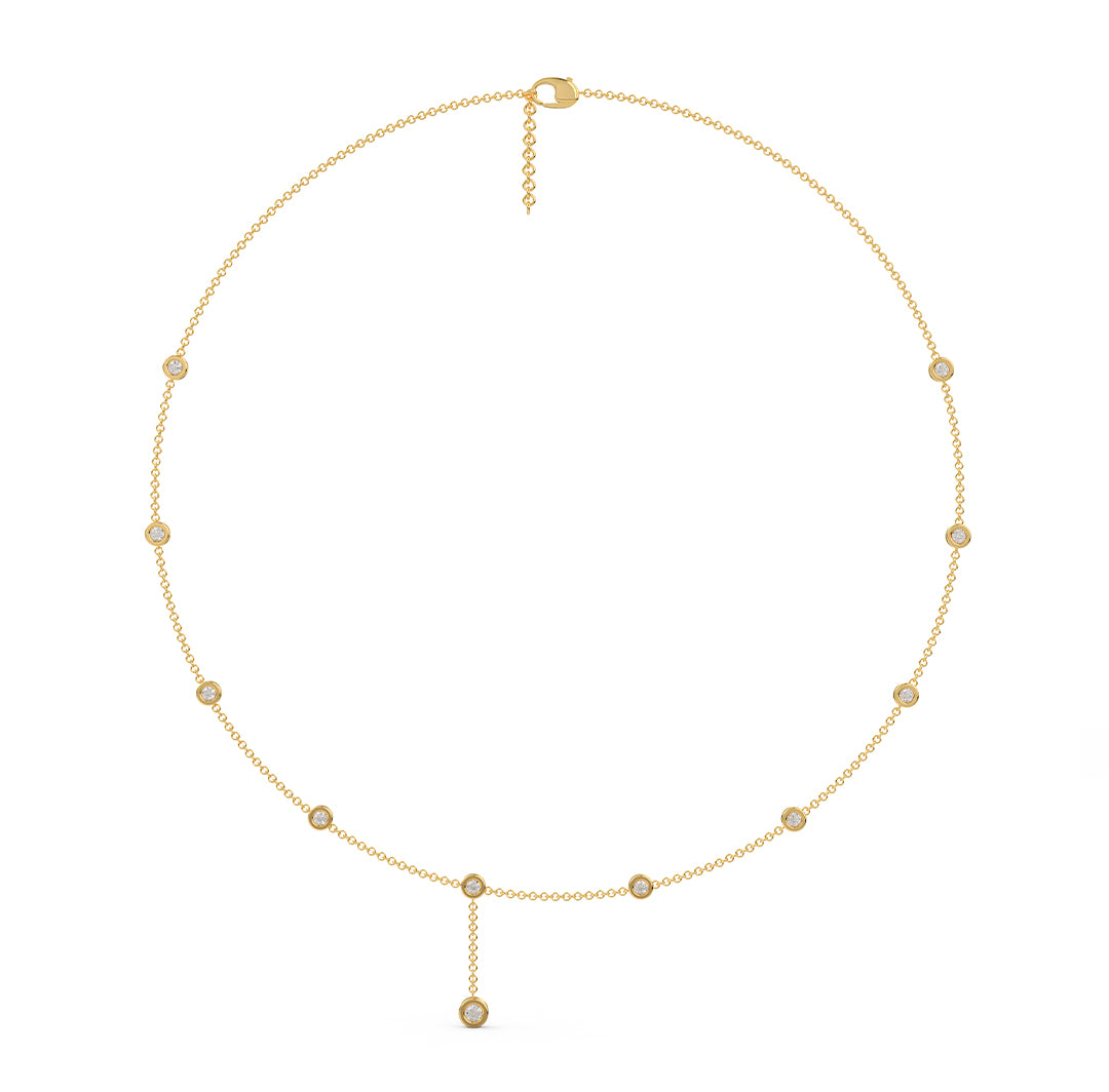 Dainty Drop Station Necklace