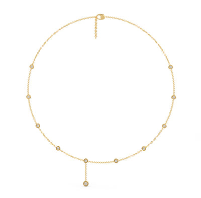 Dainty Drop Station Necklace