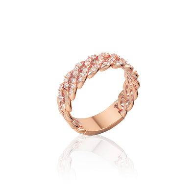 Diamond Cuban Link Ring