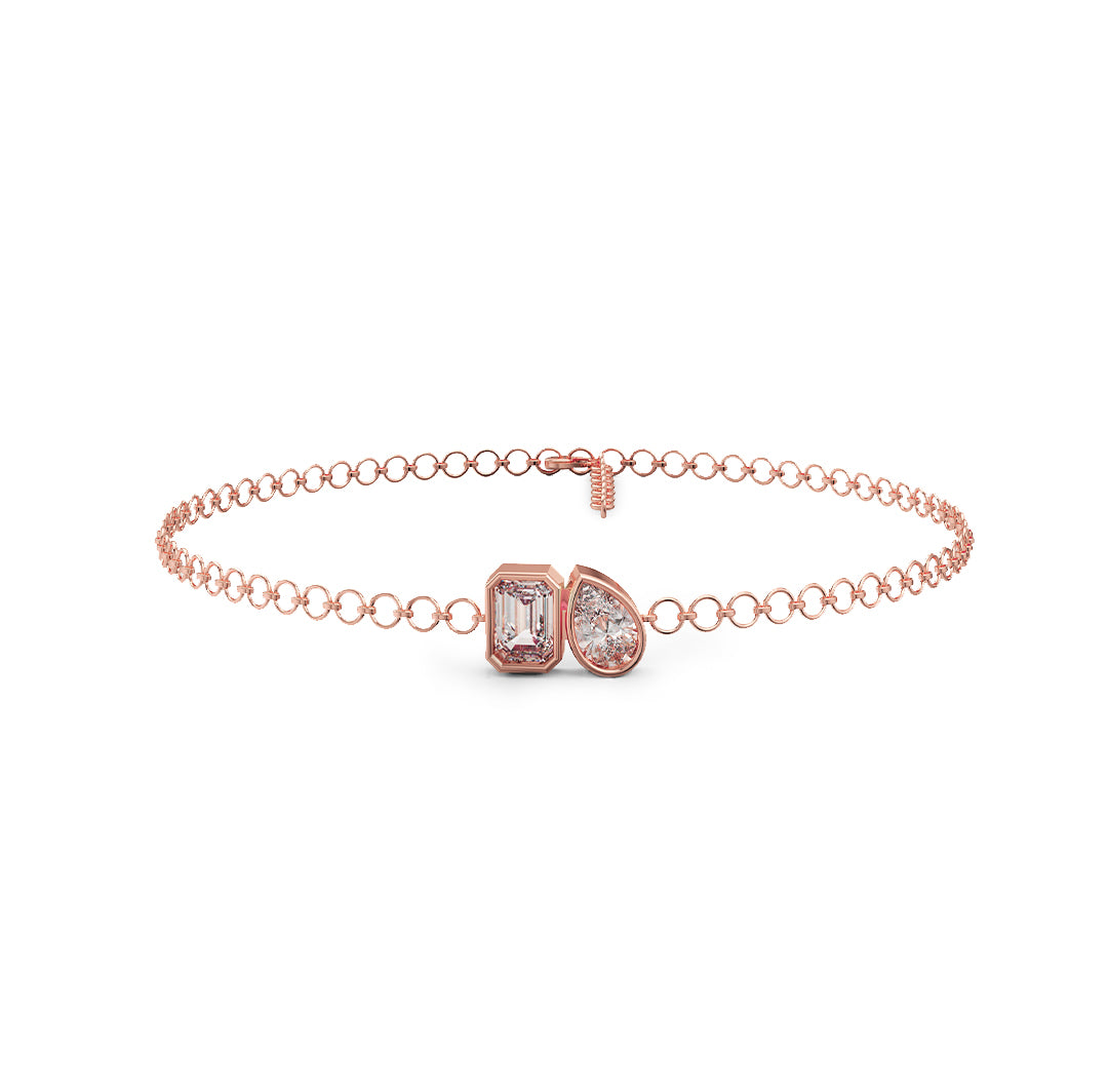 Diamond Duo Link Bracelet
