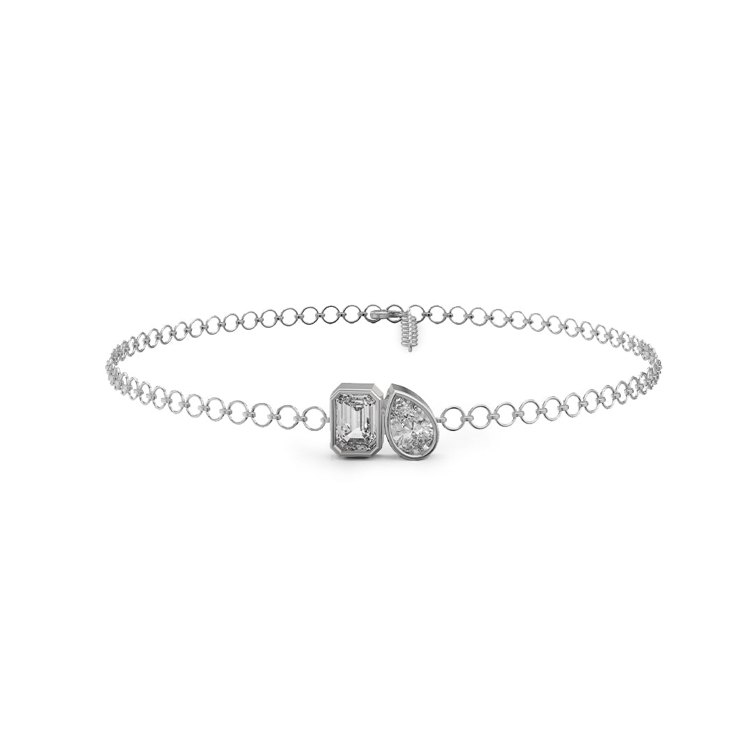 Diamond Duo Link Bracelet