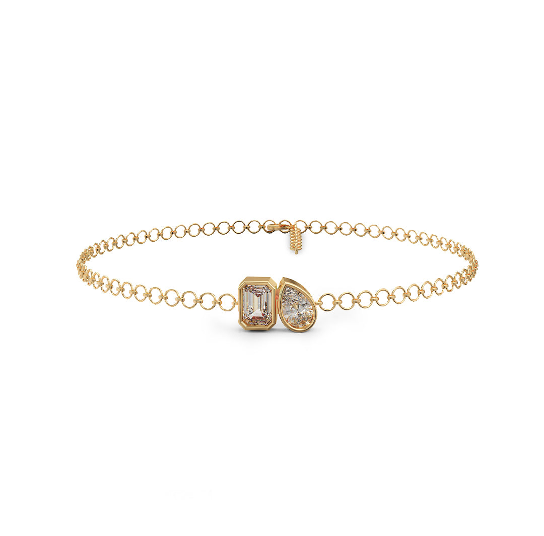 Diamond Duo Link Bracelet