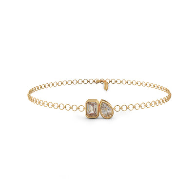 Diamond Duo Link Bracelet