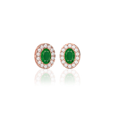 Diamond & Emerald TT Earrings