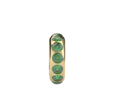 Emerald Rondelle Charm