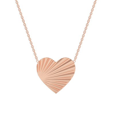 Heart Fanned Necklace