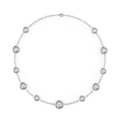 Graduated Bezel Diamond Bracelet