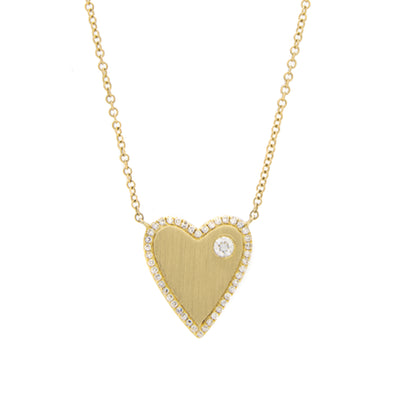 Matte Heart Necklace