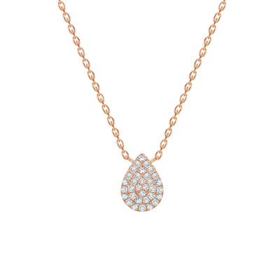 Pear Pavé Diamond Necklace