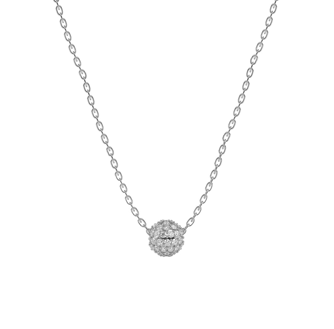 Sphere Diamond Necklace