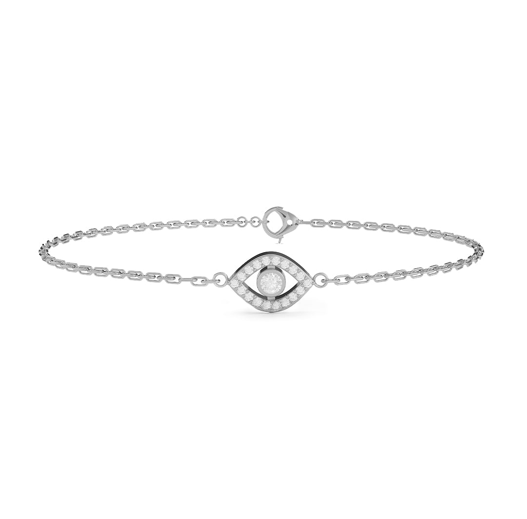 Petite Diamond Evil Eye Bracelet