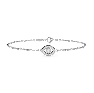 Petite Diamond Evil Eye Bracelet