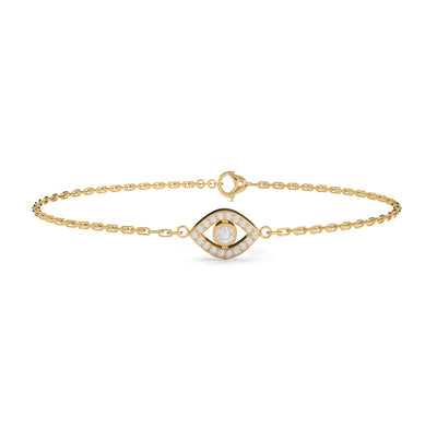 Petite Diamond Evil Eye Bracelet