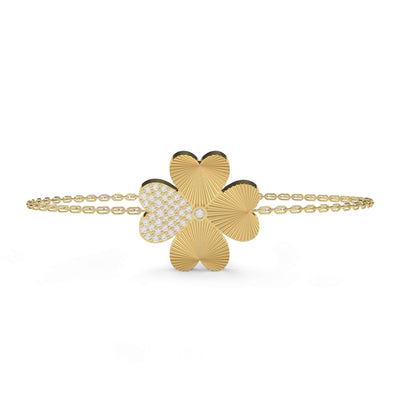 Gold Lucky Heart Bracelet