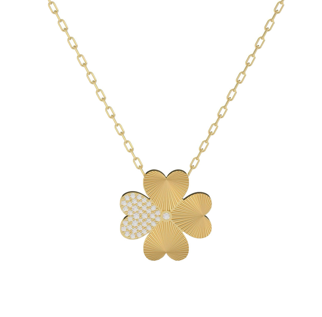 Gold Lucky Heart Necklace