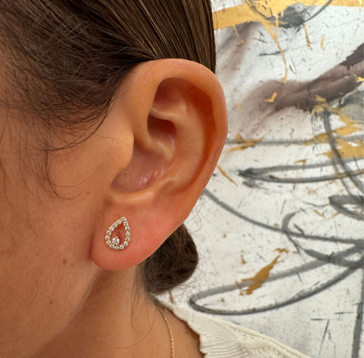 Diamond Teardrop Earrings