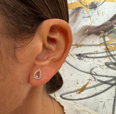 Diamond Teardrop Earrings