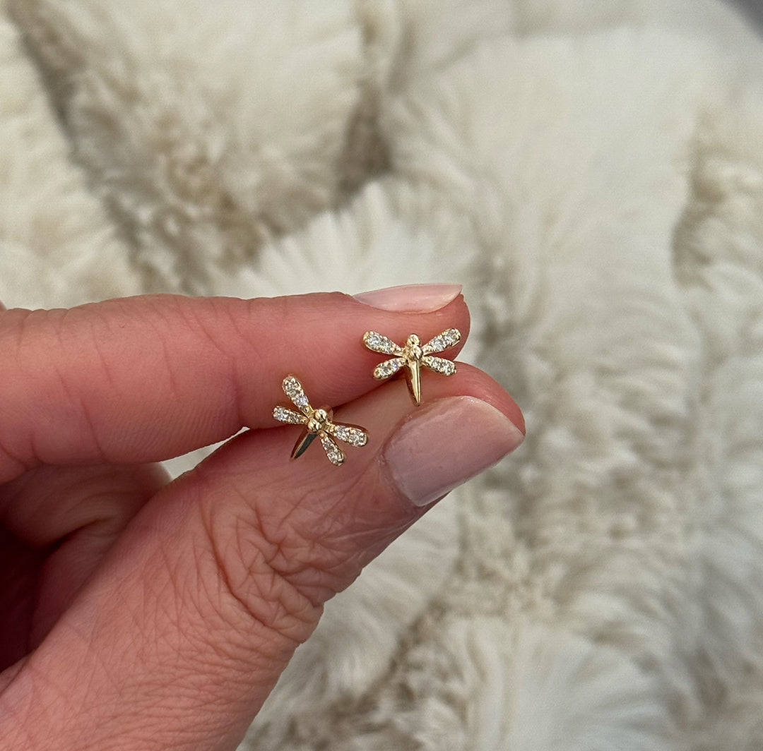 Petite Dragonfly Earrings