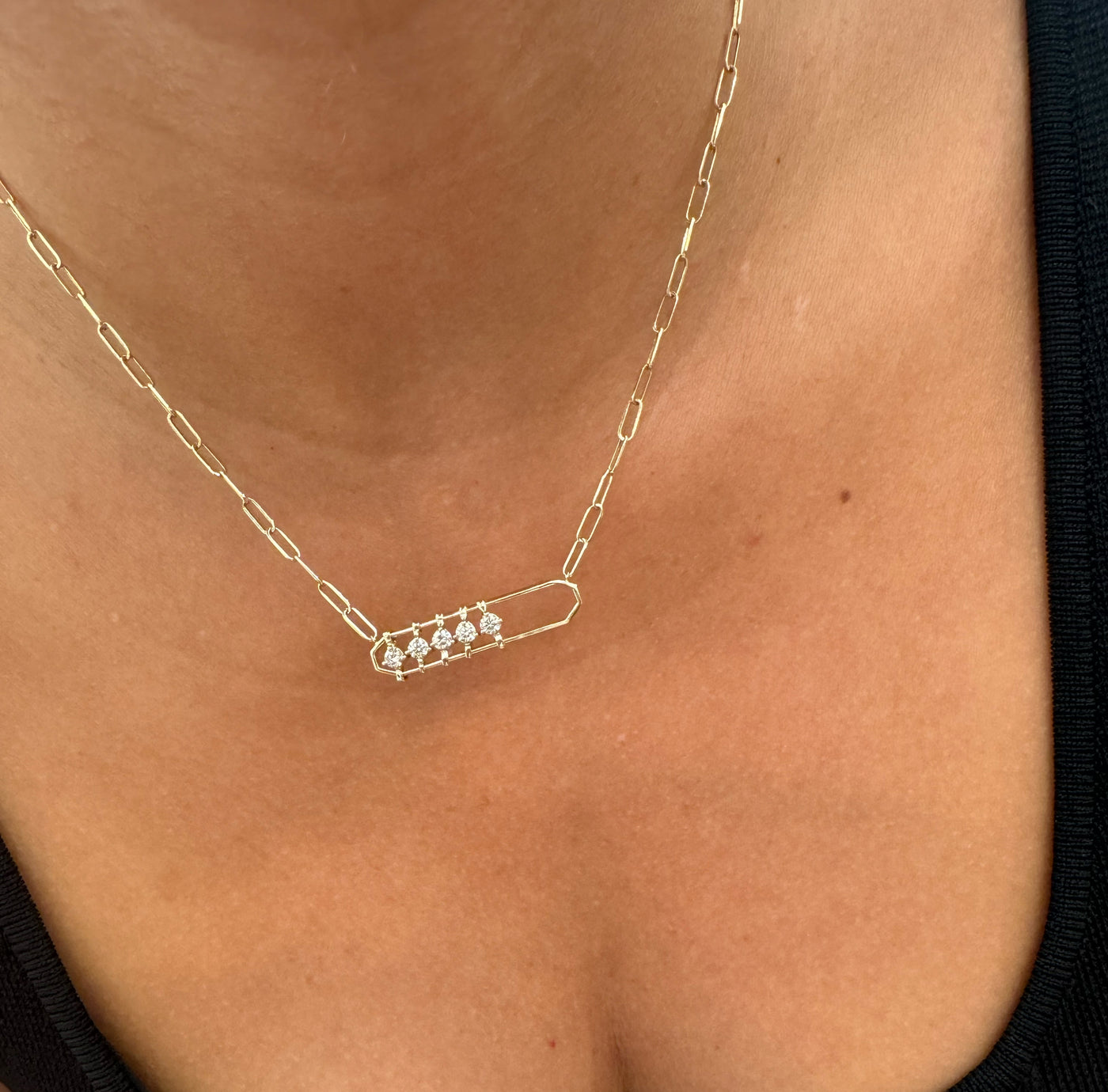 Diamond Slider Necklace