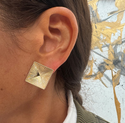 Square Fanned Earrings