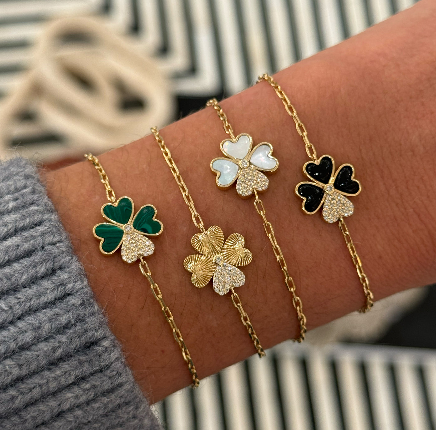 Gold Lucky Heart Bracelet