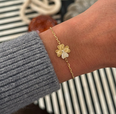 Gold Lucky Heart Bracelet