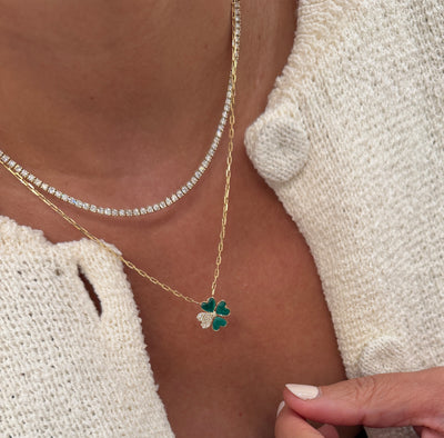 Malachite Lucky Heart Necklace