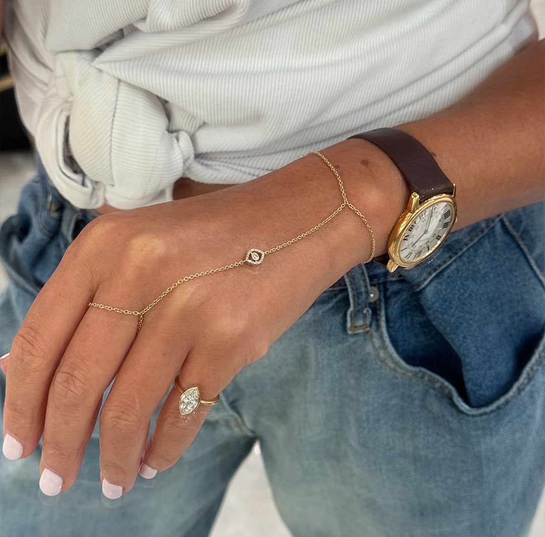 Petite Evil Eye Hand Chain