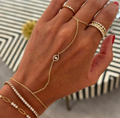 Petite Evil Eye Hand Chain