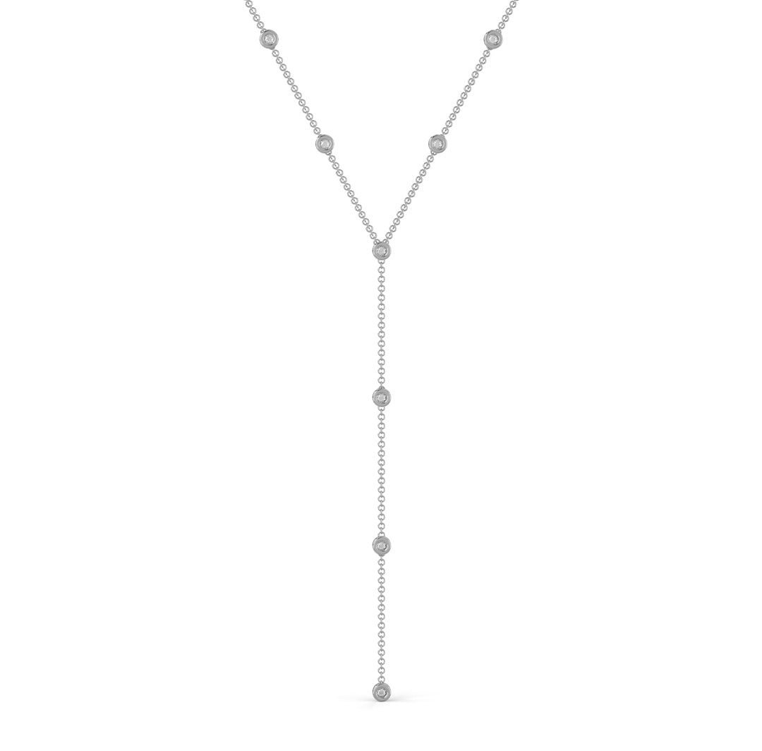 Multi-Bezel Diamond Lariat