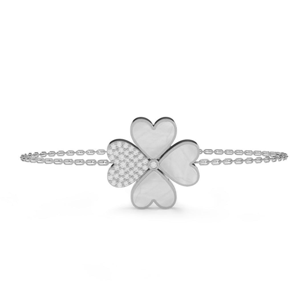 Mother of Pearl Lucky Heart Bracelet