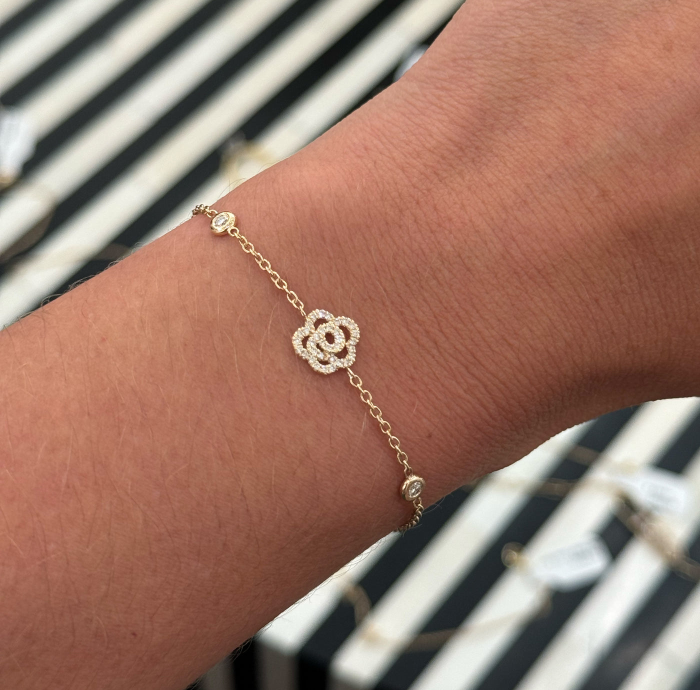 Rose Cutout Bracelet