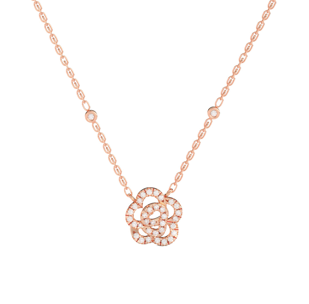 Rose Cutout Necklace