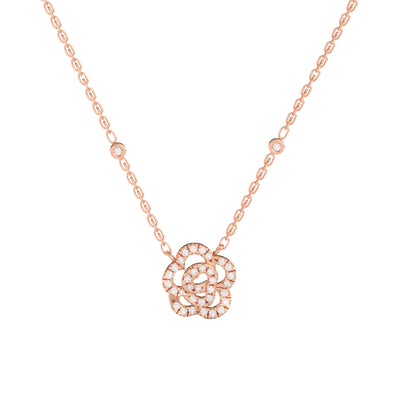 Rose Cutout Necklace