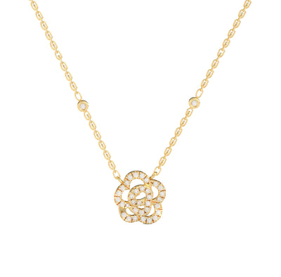 Rose Cutout Necklace