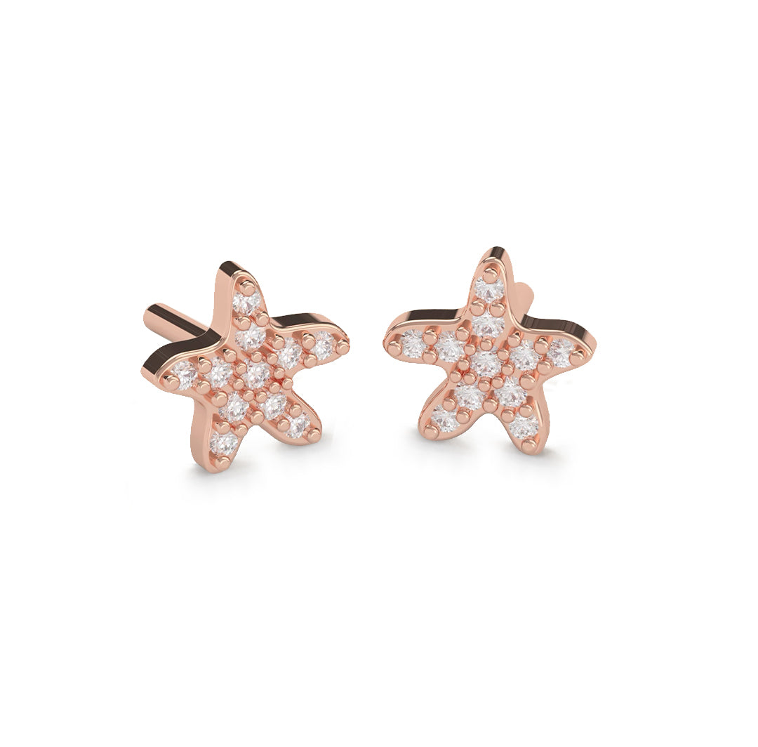 Petite Starfish Earrings