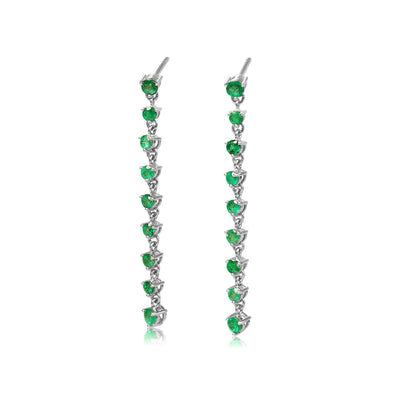 Ania Emerald Dangling Earrings