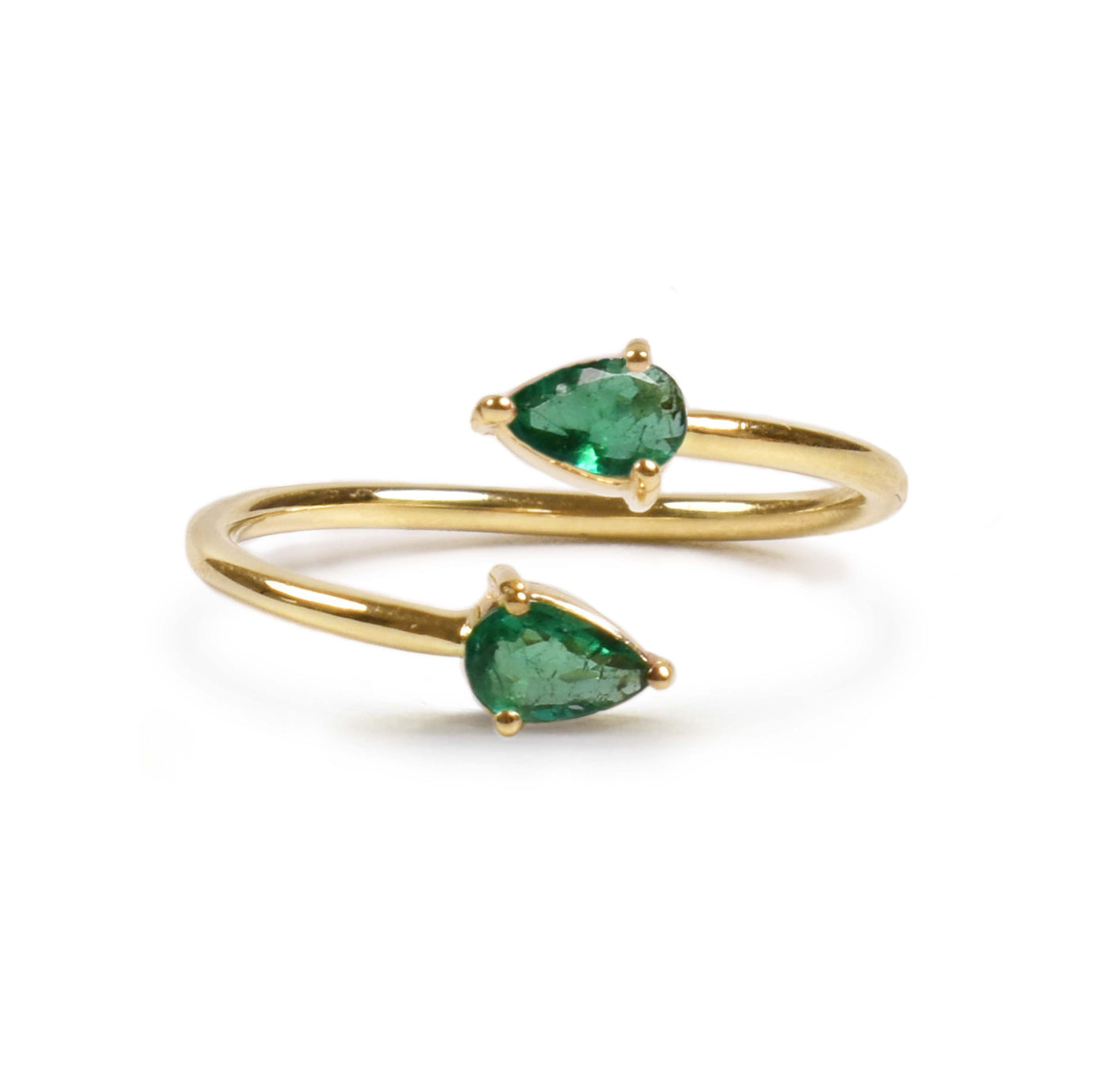 Petite Emerald Peary Ring