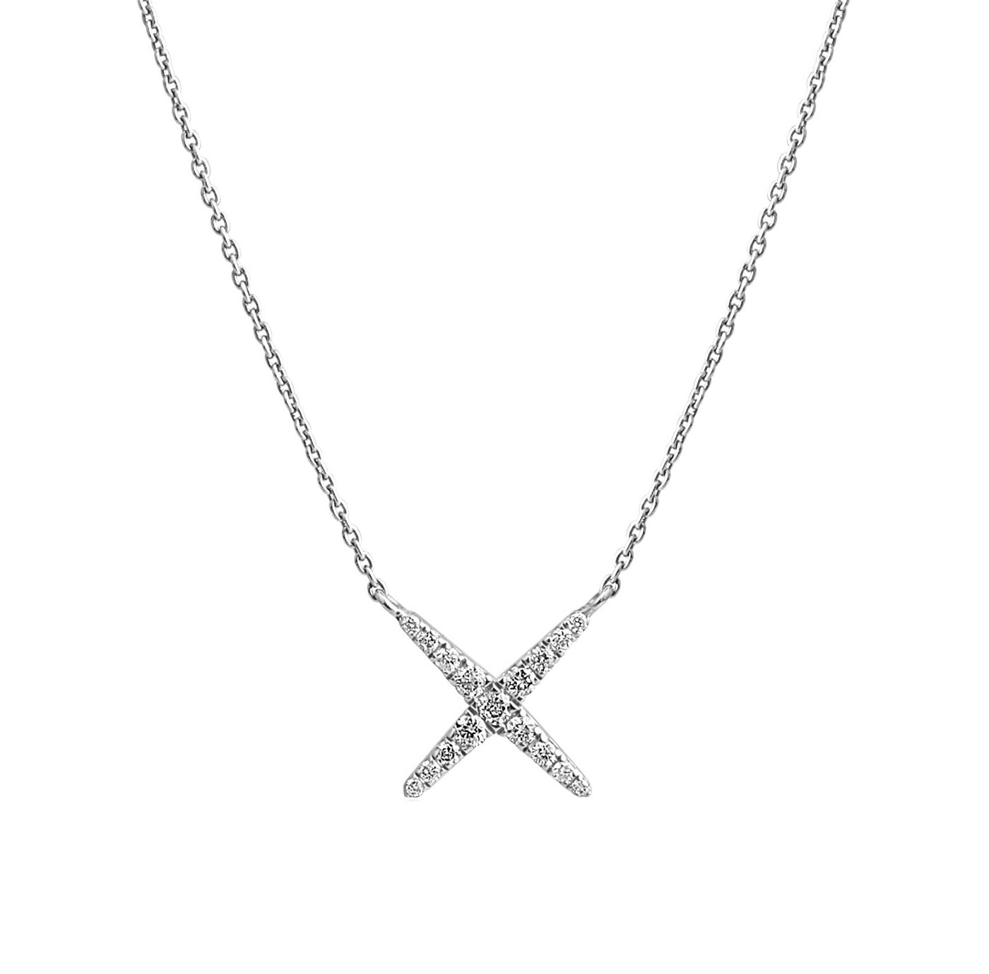 X Diamond Necklace