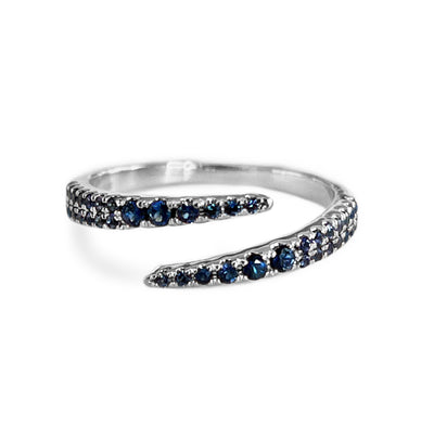 Blue Sapphire Wrap Around Ring