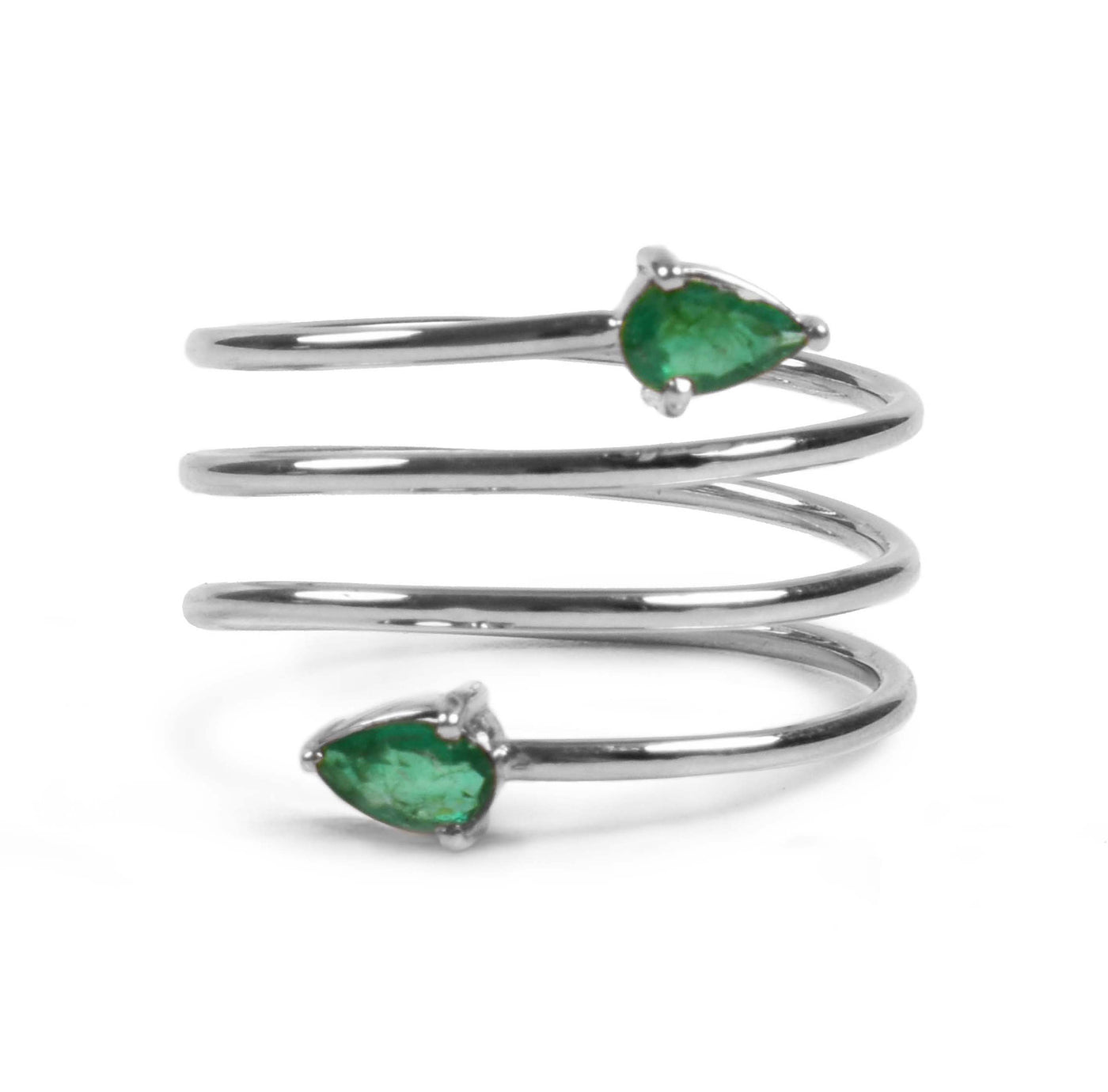 Emerald Peary Ring