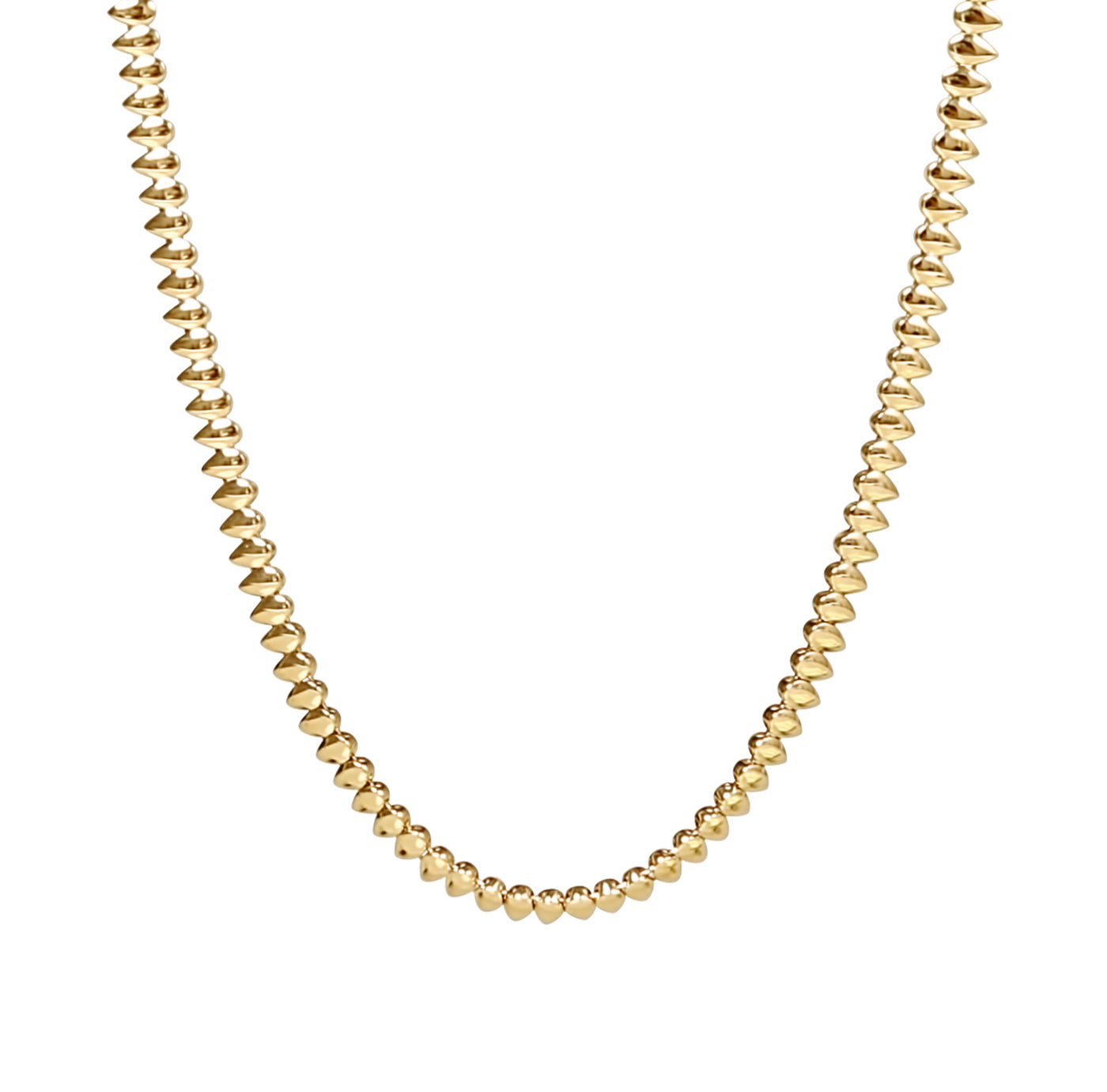 Gold Pear Station Necklace