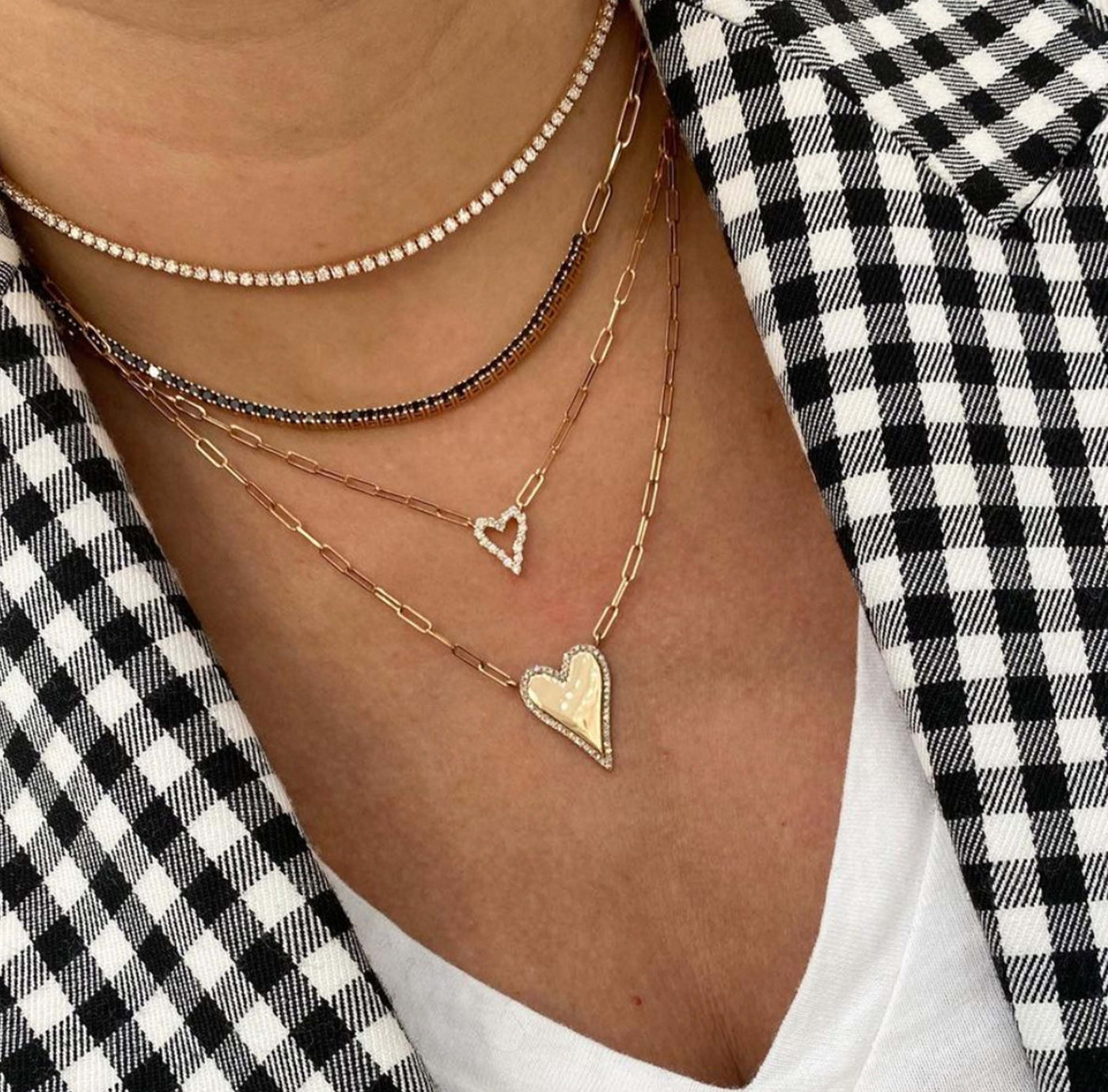 Heart Paperclip Necklace