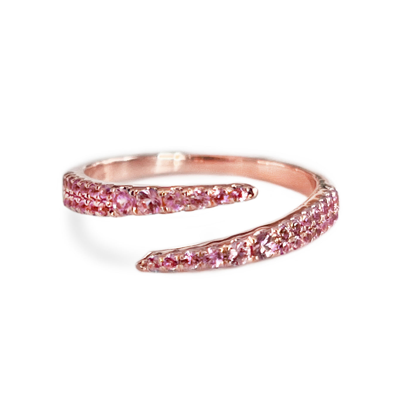 Pink Sapphire Wrap Around Ring