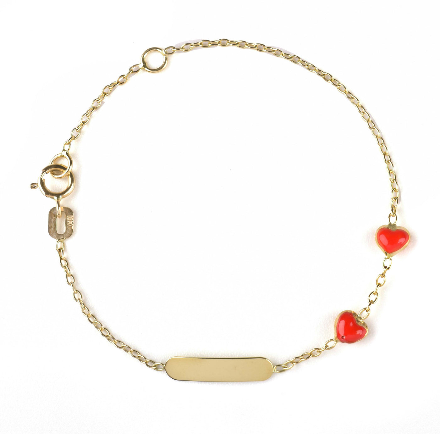 Red Hearts ID Bracelet